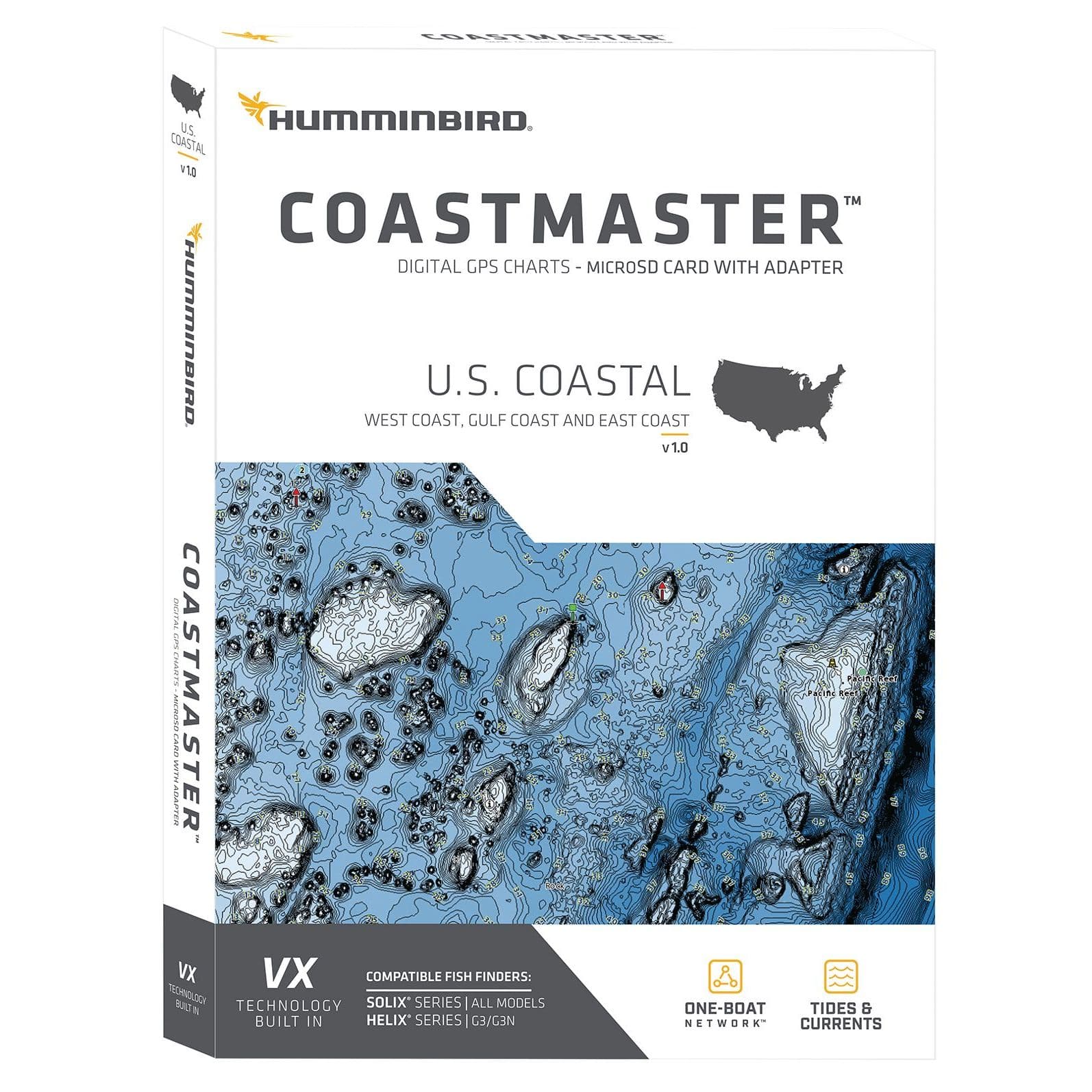 CoastMaster U.S. Coastal V1 Digital GPS Map