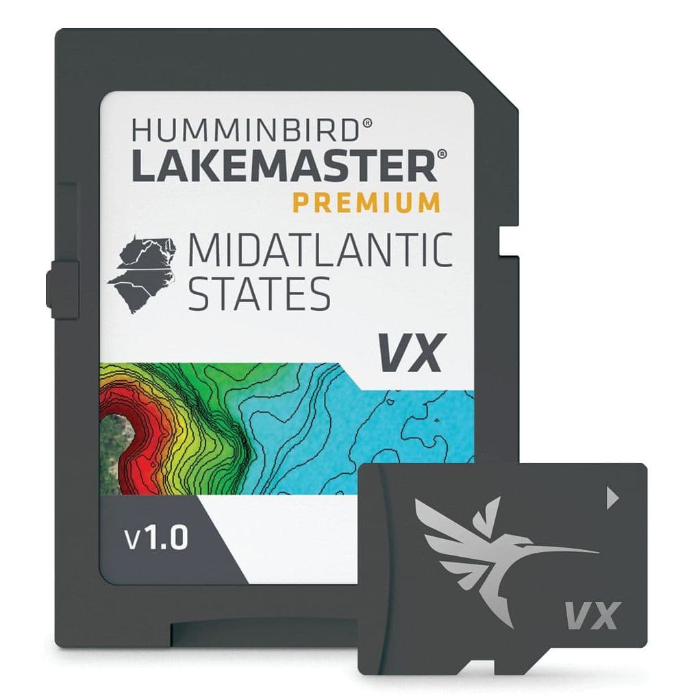 LakeMaster® Premium Digital GPS Maps (VX Technology) - Mid-Atlantic - SC, NC, VA, WV, DE, MD