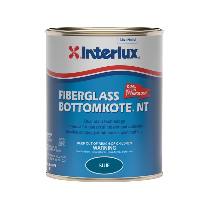 Fiberglass Bottomkote® NT Antifouling Paint (Blue, Quart)