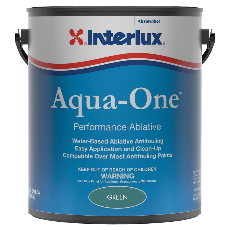 Aqua-One™ Water-Based Ablative Antifouling Paint (Green, Gallon)