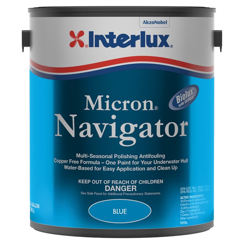 Micron® Navigator™ Antifouling Paint with Biolux (Blue, Gallon)