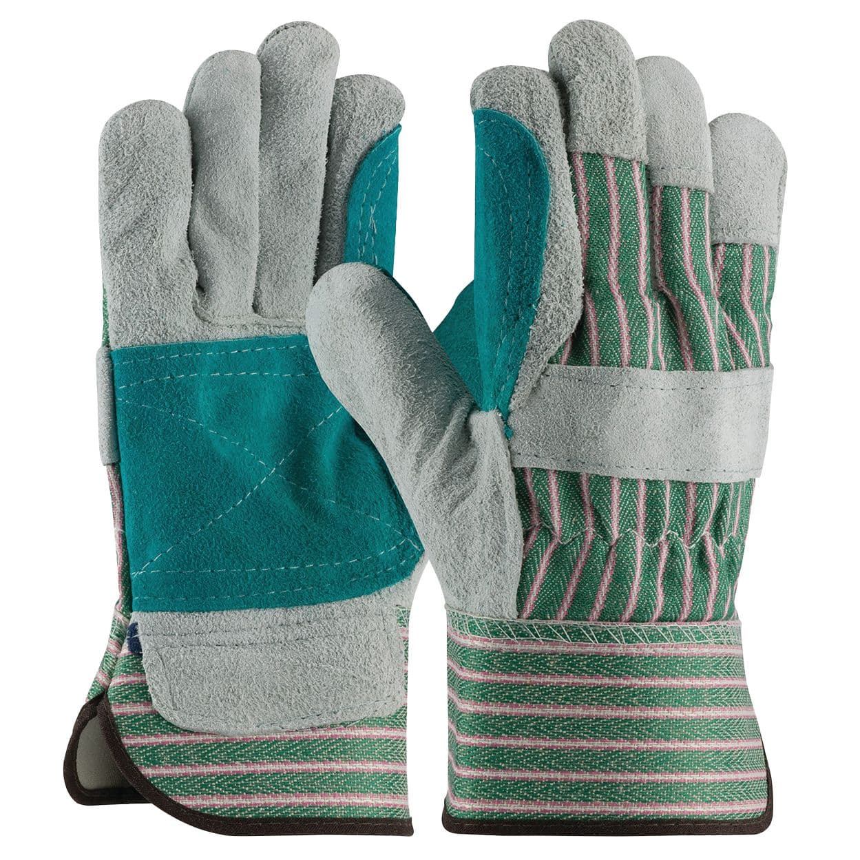“B” Grade Shoulder Split Cowhide Leather Double Palm Gloves
