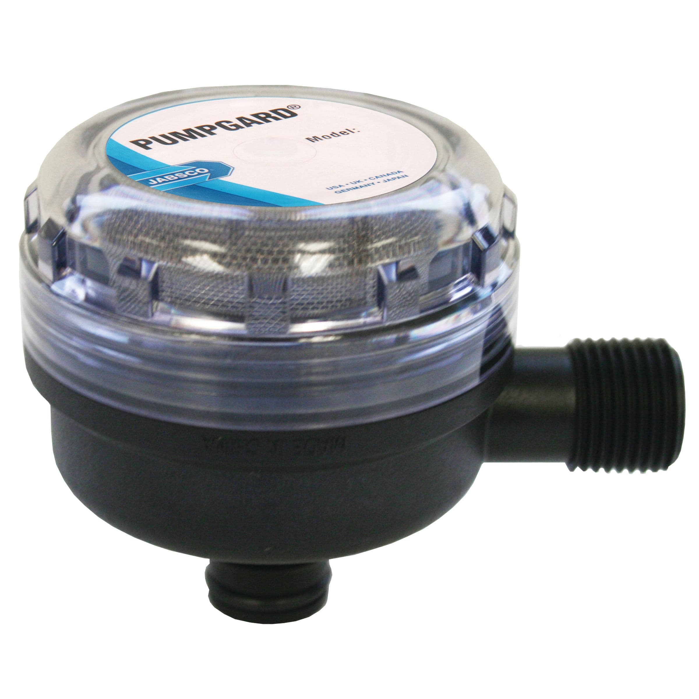 Pumpgard™ Strainer (Inlet: 1/2" Hose Barb, Outlet: Plug-In Port)