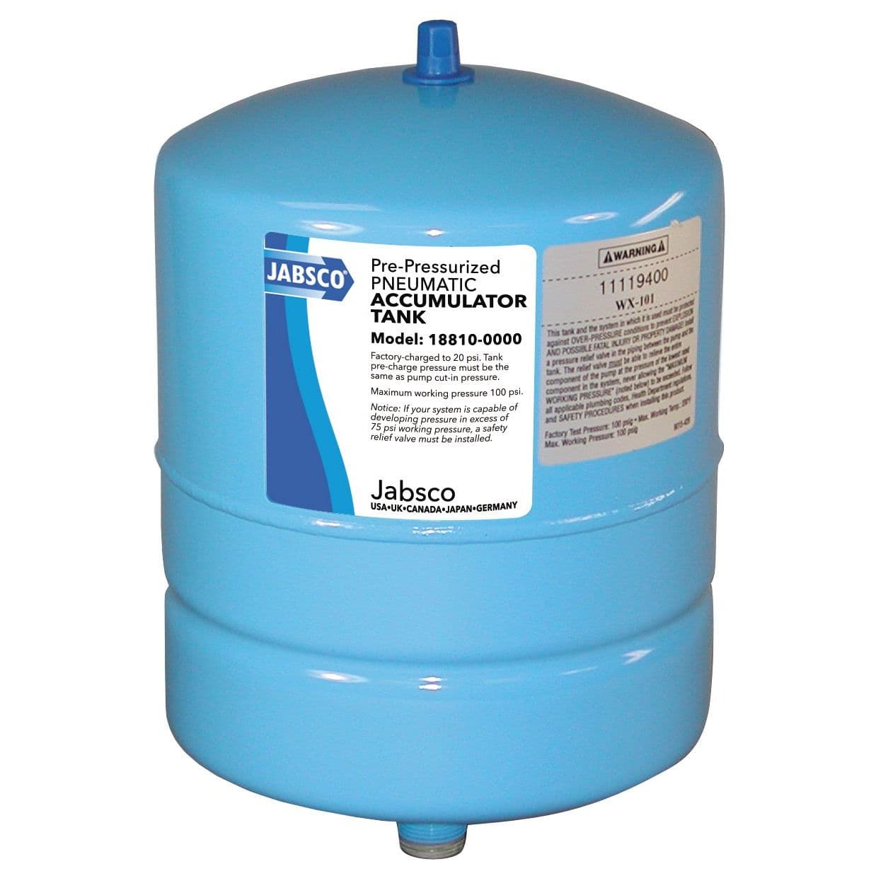Large Pressurized Accumulator Tank