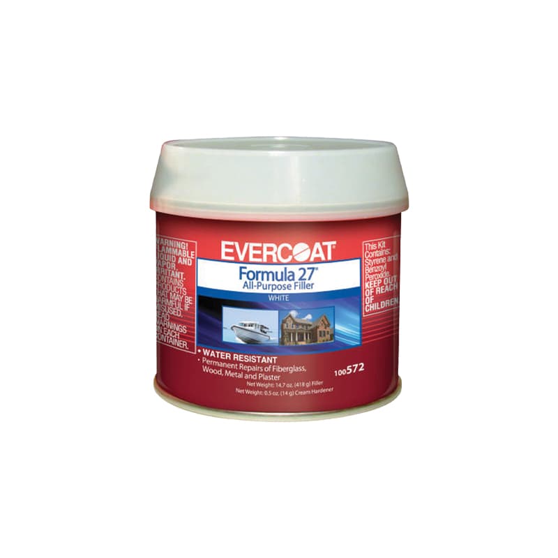 Fiberglass Formula 27 Plastic Filler (1/2 Pint)