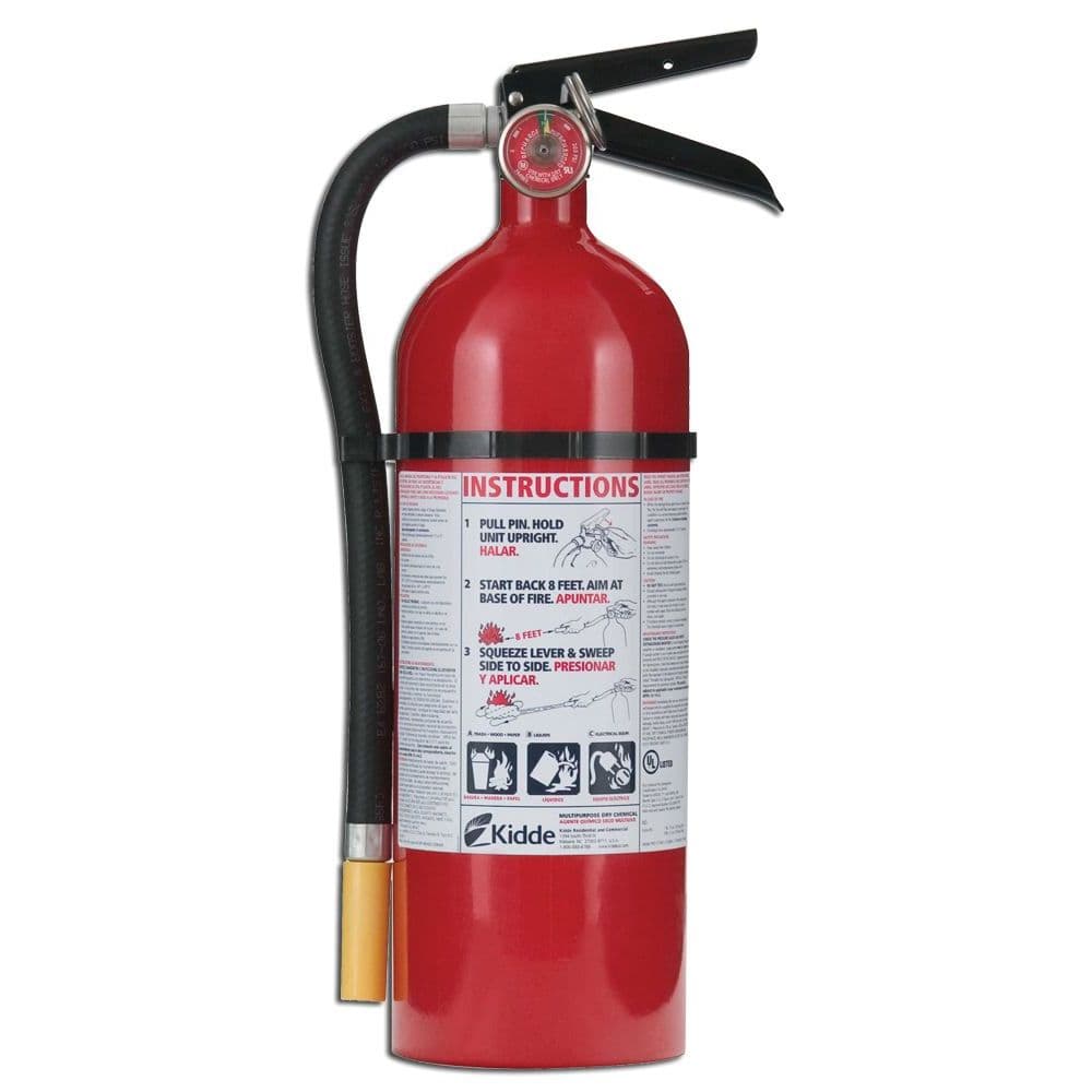 ProLine 3-A Multipurpose Dry Chemical Fire Extinguisher - Lightweight Aluminum Cylinder (Case of 4)