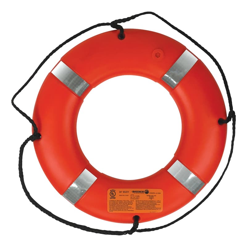 Lifering with Retro-Reflective Tape (Orange, 24")