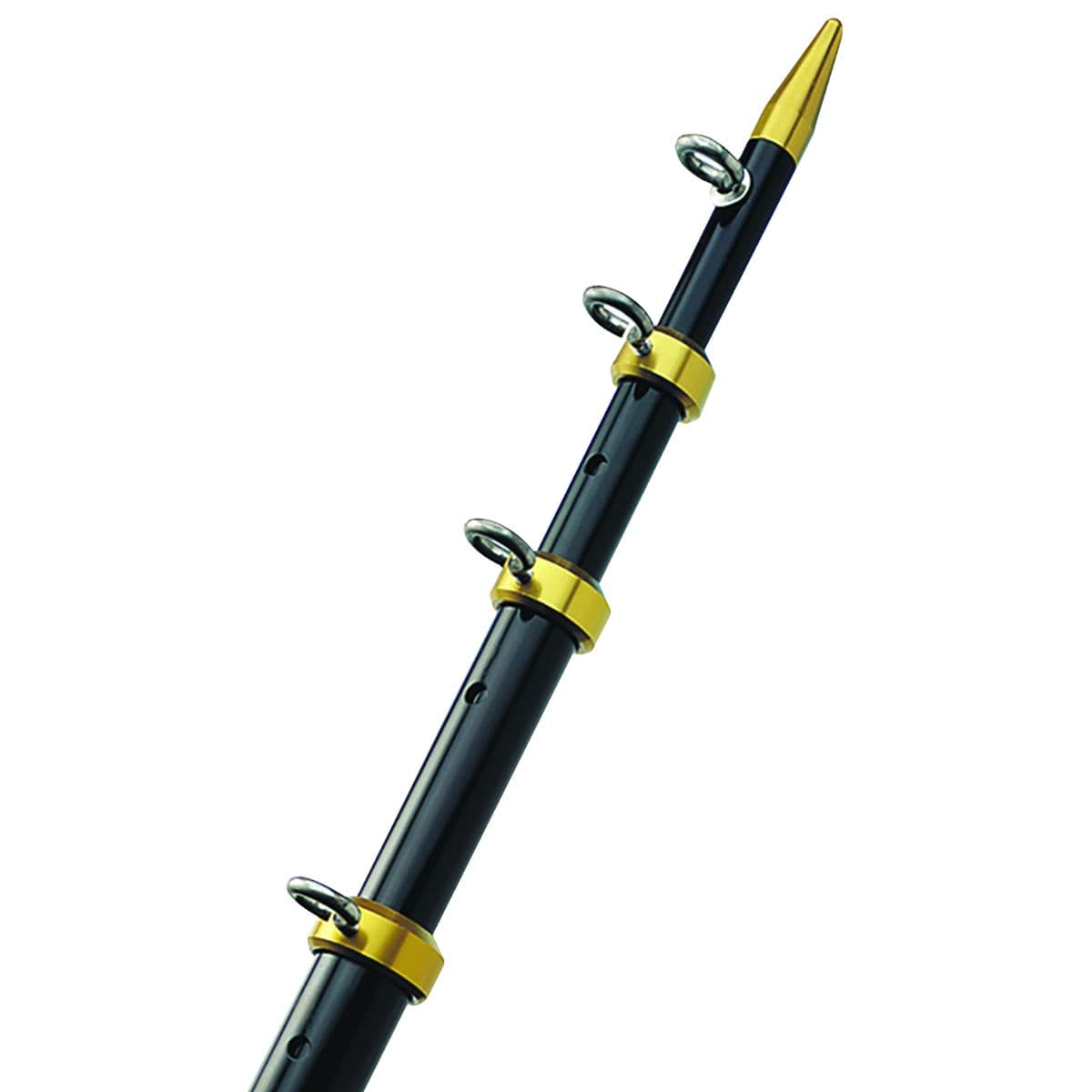 Aluminum Tele-Outrigger Poles - Black/Gold (Length 15’)