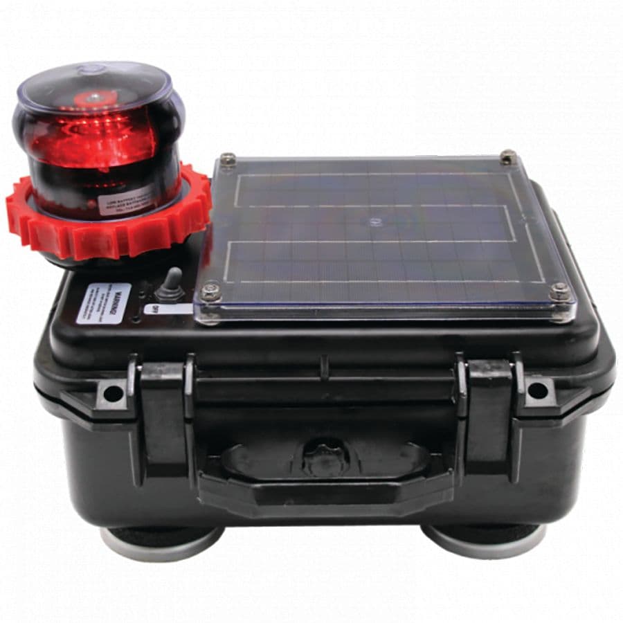 L.E.D. Solar Barge Navigation Light (Port Side)