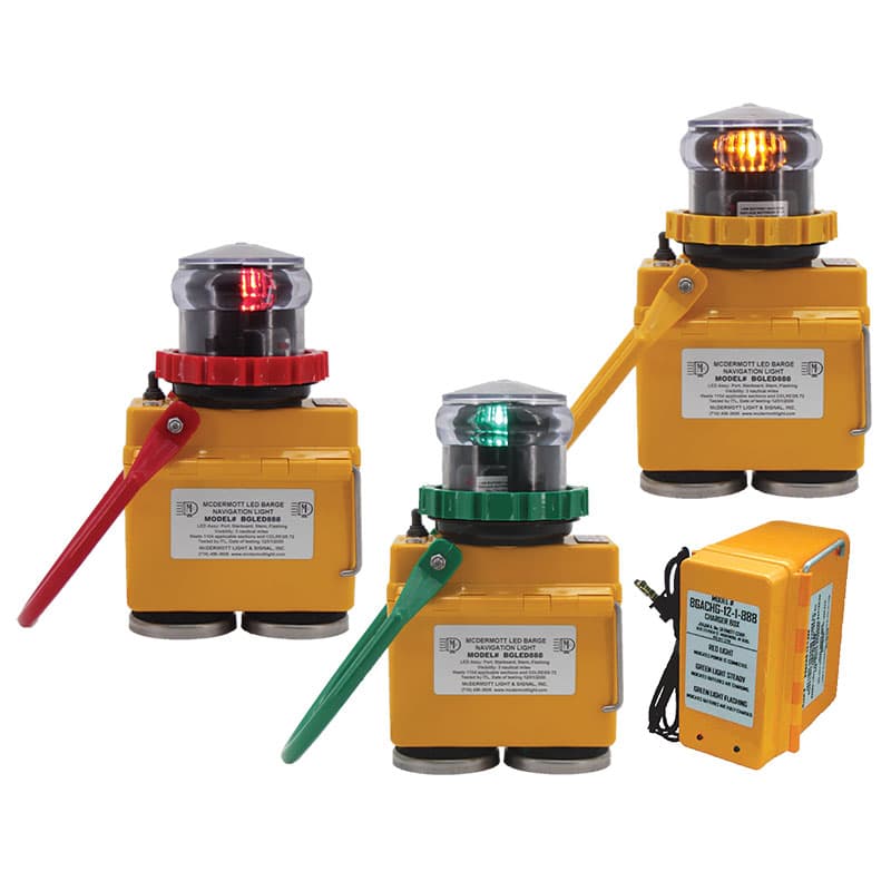 L.E.D. Barge Navigation Light Kit with Peep Ext