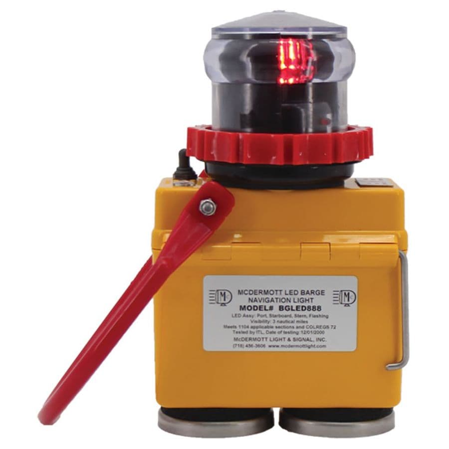 L.E.D. Barge Navigation Light without Batteries (Port Side)