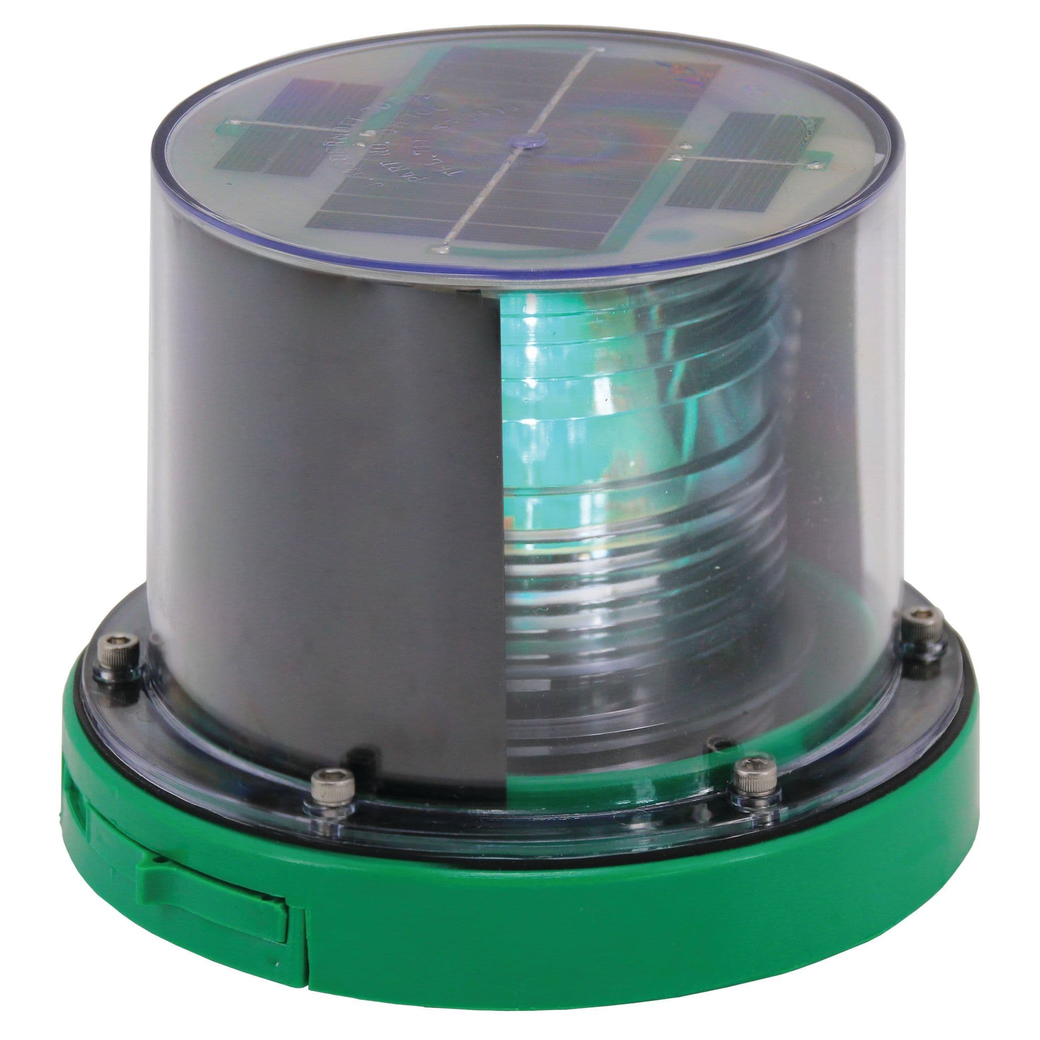 Tophat Series L.E.D. Solar Barge Light (Starboard Side)