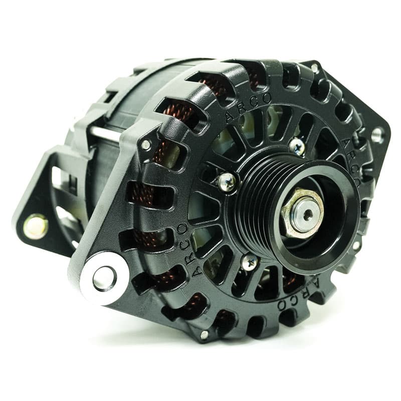 Zeus A7000-24V Alternator - Housing: 3.15" R Dual Foot, Rear Exit B +
