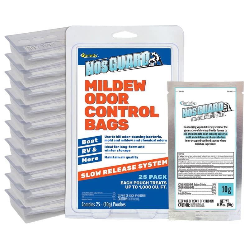 NosGUARD SG Mildew Odor Control Bag (Slow Release) 25 Pack