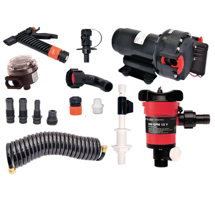 Aqua Jet Washdown and Livewell Pump Kit