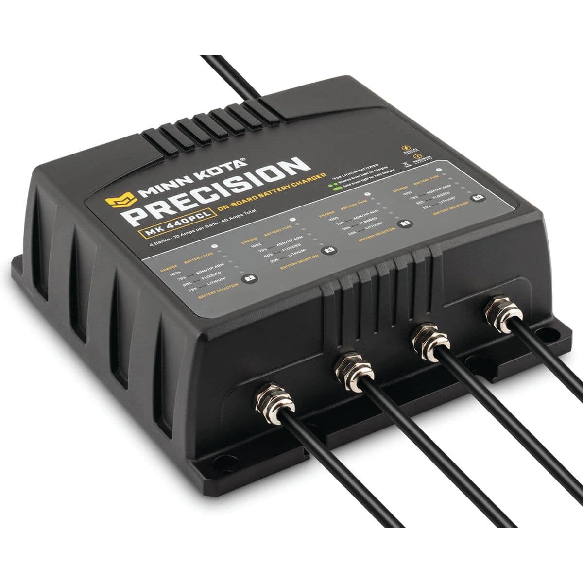 12V Lithium Ion Optimized Precision On-Board Charger (40A, 4 Bank)
