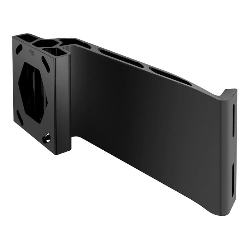 Raptor Jack Plate Adapter Bracket - Port (Setback 8", Rise 6”, Black)