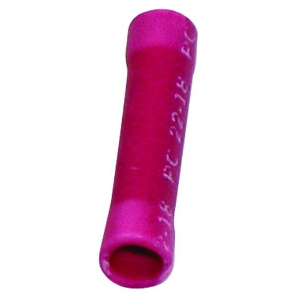 Vinyl Insulated Butt Connectors (22-18 AWG, Red)