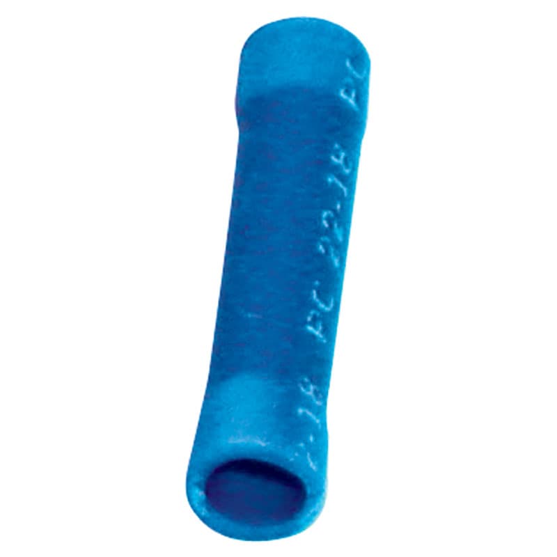Vinyl Insulated Butt Connectors (16-14 AWG, Blue)