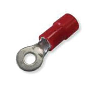 Vinyl Insulated Ring Tongue Terminals (8 AWG, Stud Size: 1/4, Red)