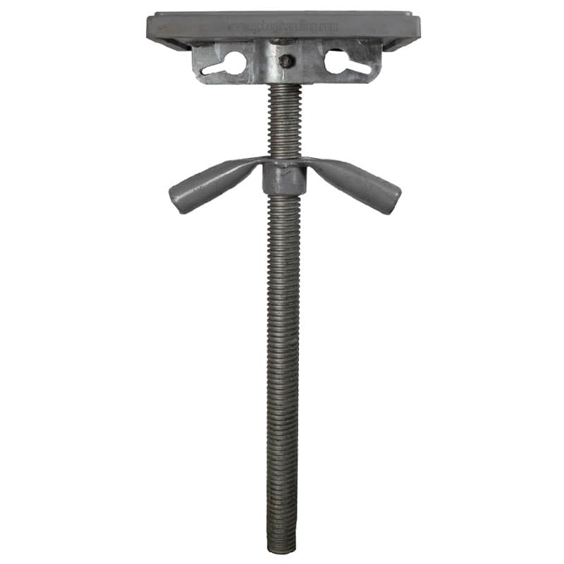 Boat Stand Top with Rubber Hull Protection (12" x 6", Rod Length 23")