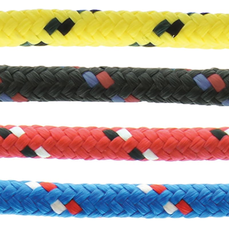 Braid Over Core  Rope - Multi-Filament Polypropylene (3/8" x 25', Assorted Colors)