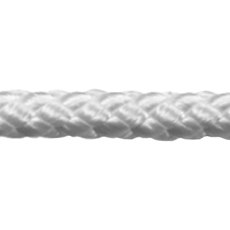 Solid Diamond Braid Nylon Rope (White, Diameter 3/8", Length 250')