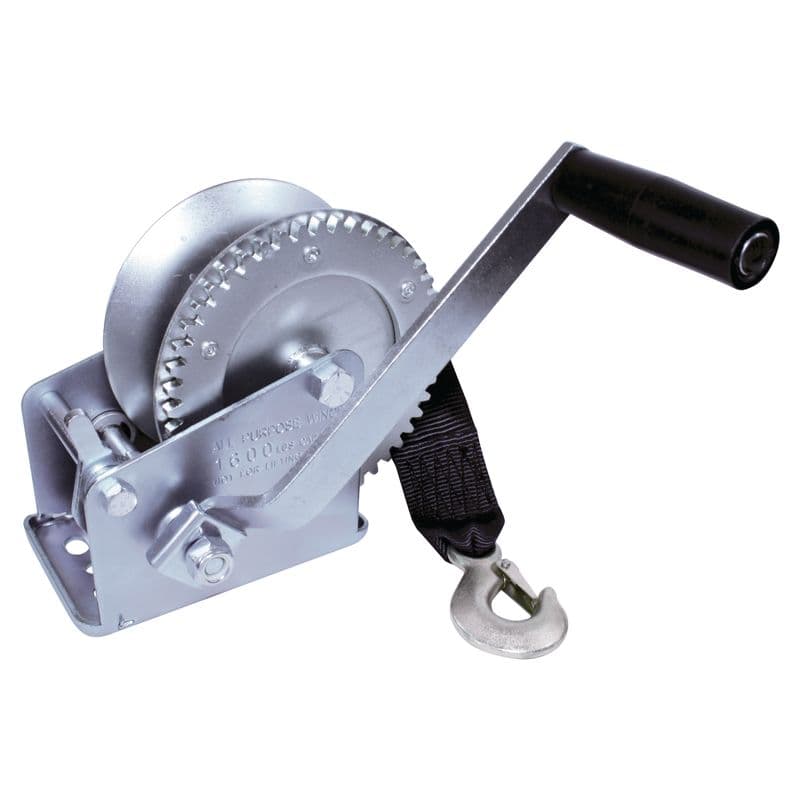 1,600 lb. Zinc Plated Trailer Winch