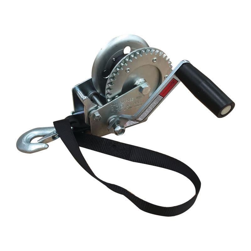 900 lb. Zinc Plated PWC Trailer Winch