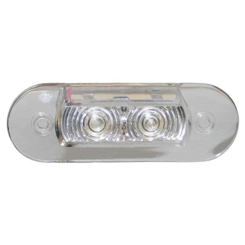 L.E.D. Recessed Companion Way Light (Clear/3 White L.E.D.s.)
