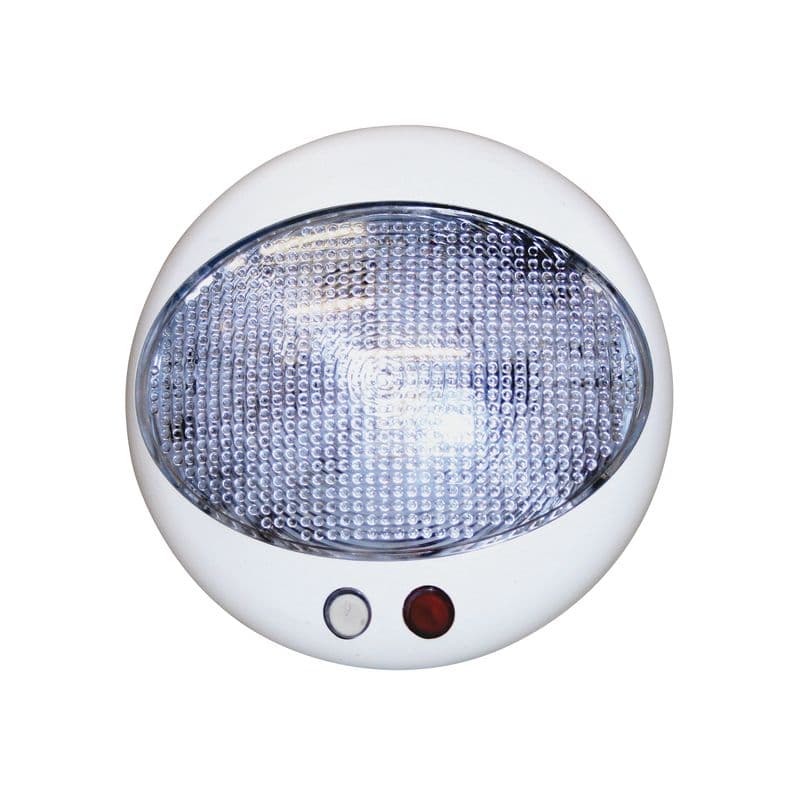 L.E.D. Interior Light (Diameter 5", White/Red L.E.D.s.)