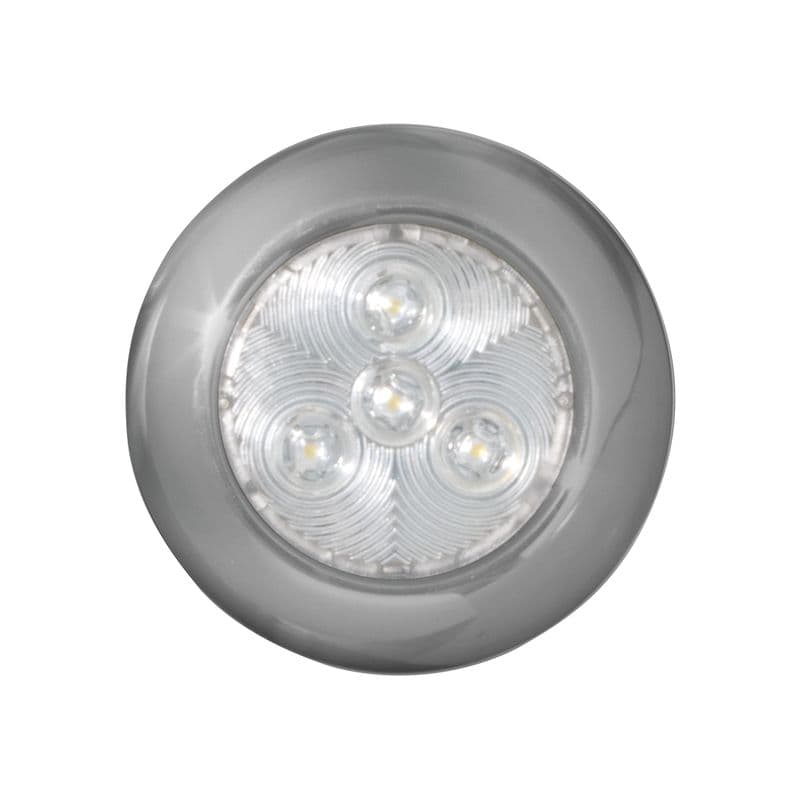 L.E.D. Surface Mount Puck Light (Diameter 4", 6 White L.E.D.s.)