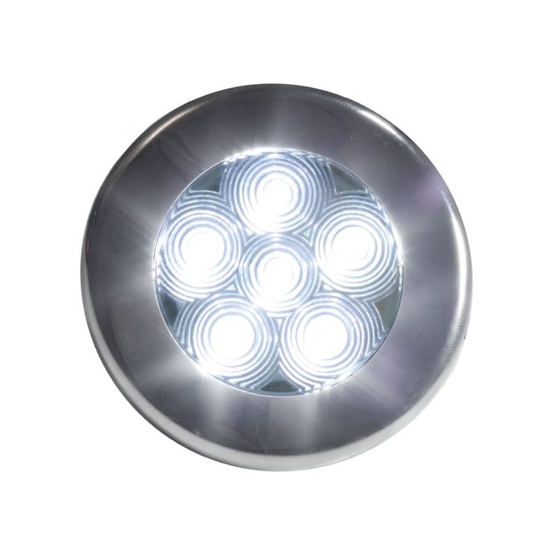 L.E.D. Recessed Cabin Light (6 White L.E.D.s.)
