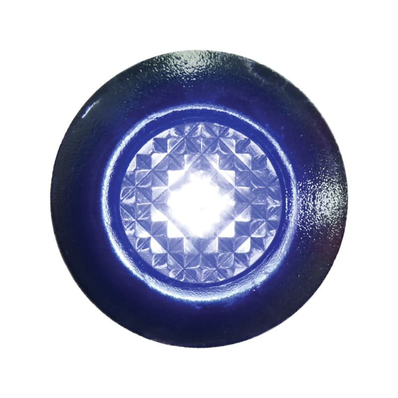 L.E.D. Crystal Livewell Light (Diameter 1-1/4", Blue L.E.D.s.)
