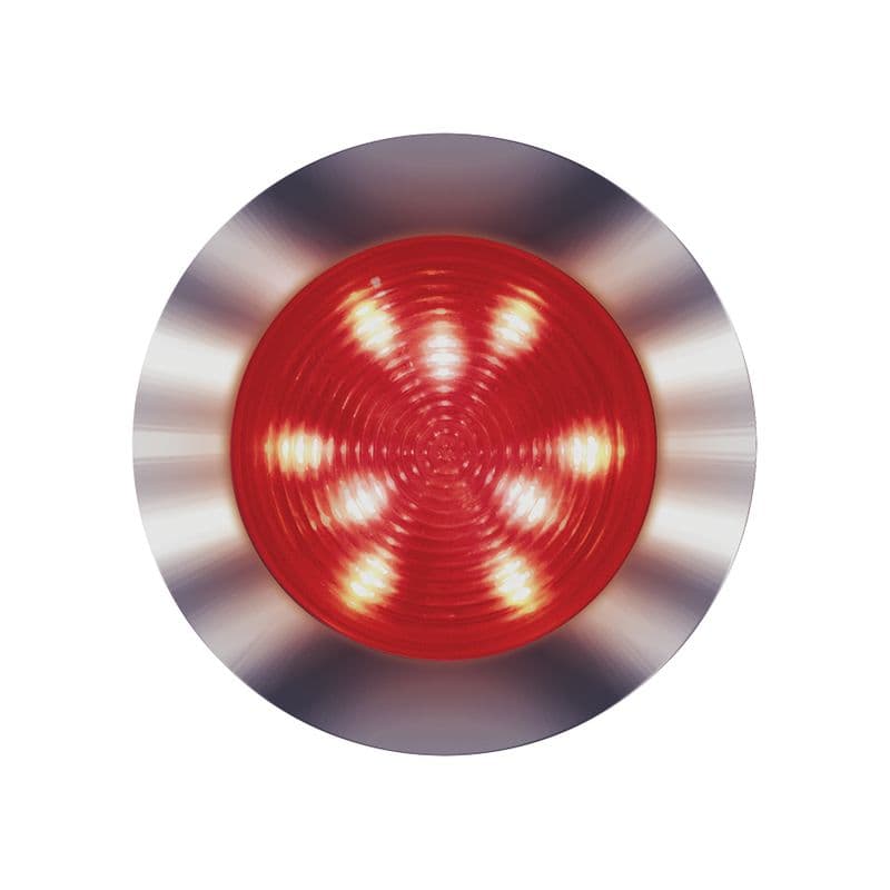 L.E.D. Recessed Mount Accent Light (12 White/9 Red L.E.D.s.)