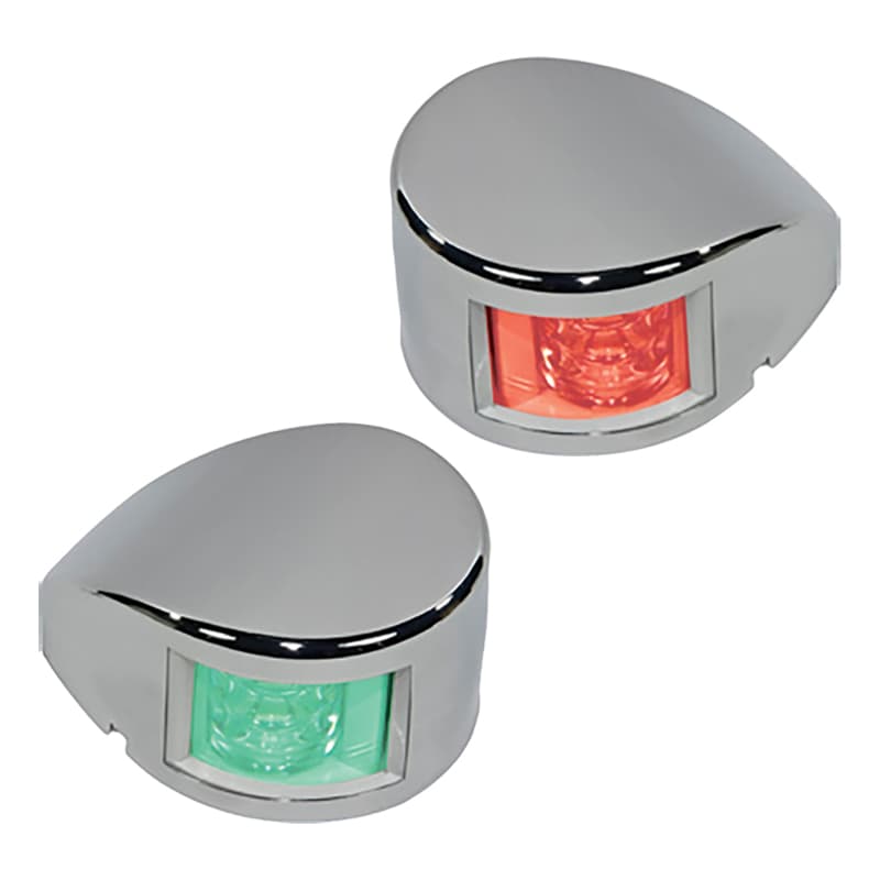 L.E.D. Deck Mount Side Lights (Pair - Red/Green)