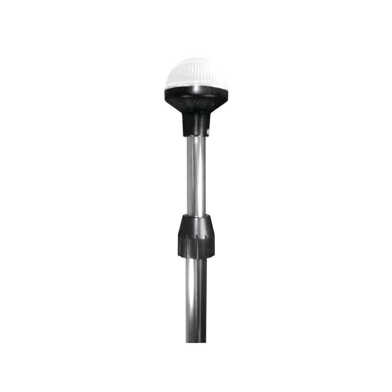 L.E.D. Telescopic, Stowable All-Round Light (Chrome Pole, Height 34" - 60")