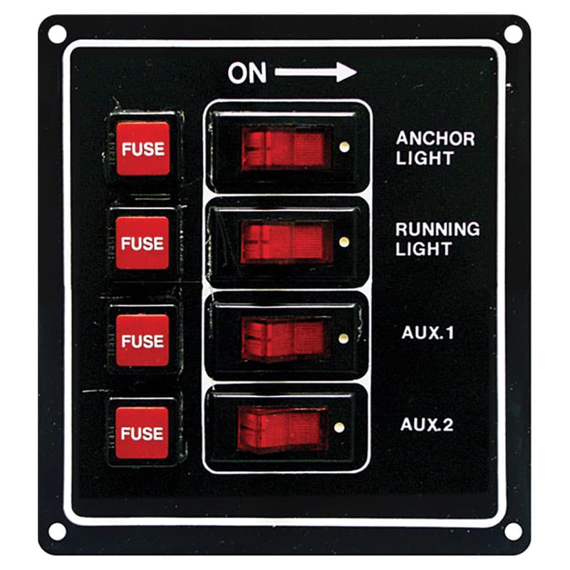 Standard Rocker Switch Panel (4 Gang)