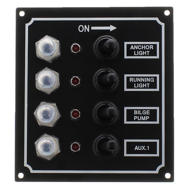 L.E.D. Switch Panel (4 Gang)
