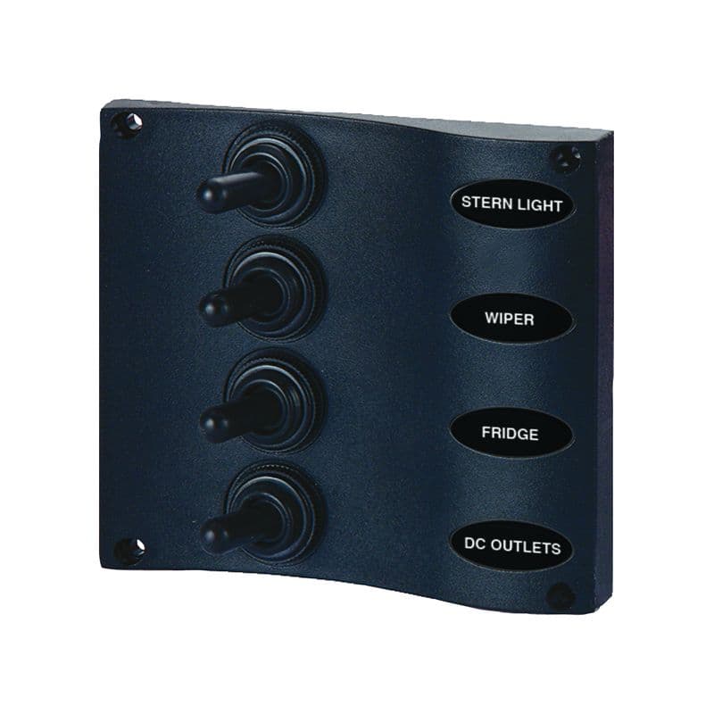 Wave Design Toggle Switch Panel (4 Gang)