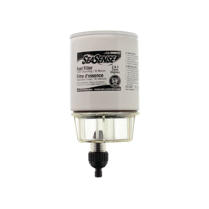Universal Water Separating Fuel Filter with Water Collecting Bowl (2 & 4 Cycle)