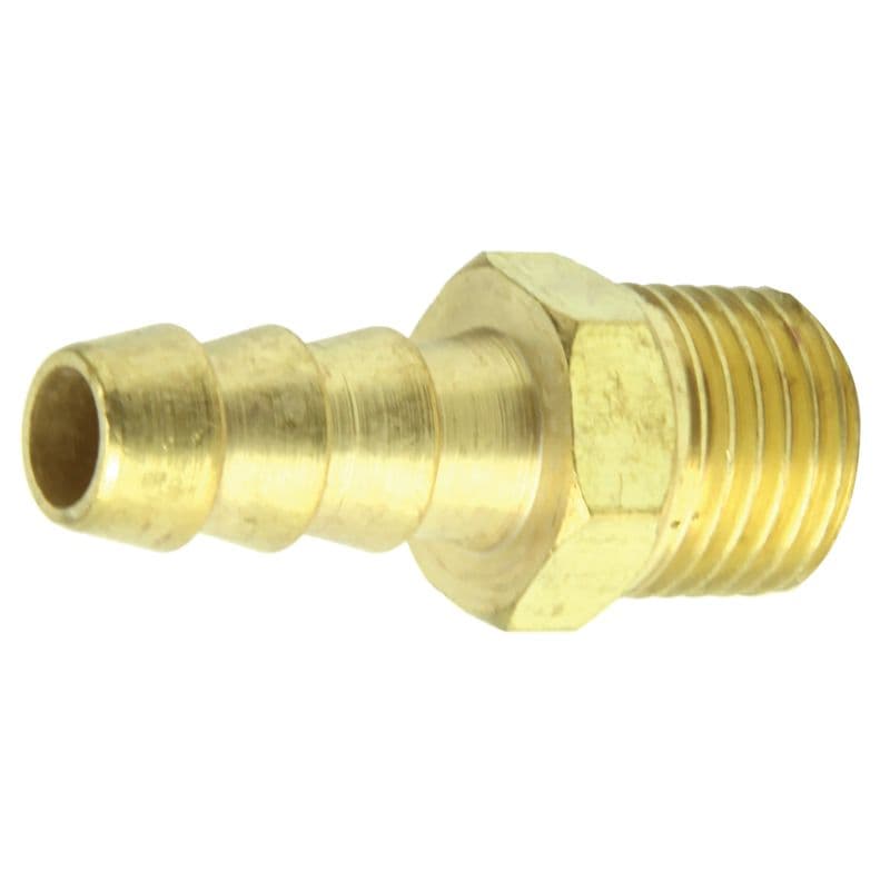 Brass Male Hose Barb (1/4" NPT x 3/8")