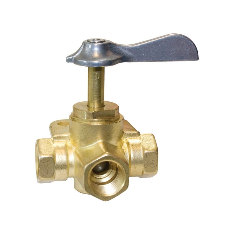 Brass 3-Way Valve (3/8" FNPT)