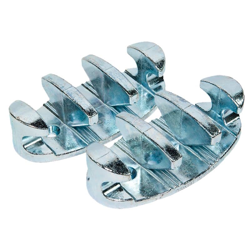 Chrome Plated Zamac Zigzag Cleats (3")