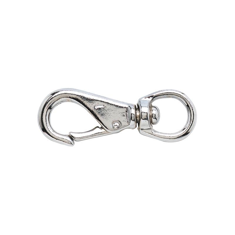 Chrome Plated Brass Swivel Eye Snap with Spring Loaded Hook (Length 3-3/4")
