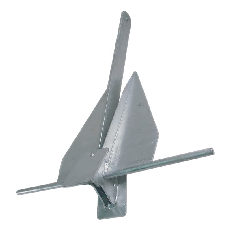 Galvanized Fluke Style Anchor (#4, Boat Size: 13' to 16')