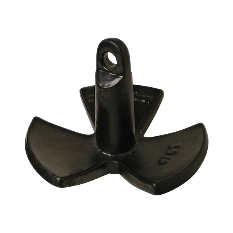 Black Vinyl Coated River Anchor (15 lb., Boat Size: Up to 15')