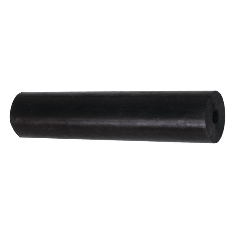 Black Rubber Guide-On Roller (Diameter 2", Length 9", Shaft 1/2")