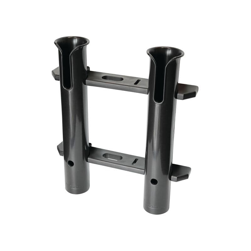 Tube Rod Holder for Two Rods (Black)