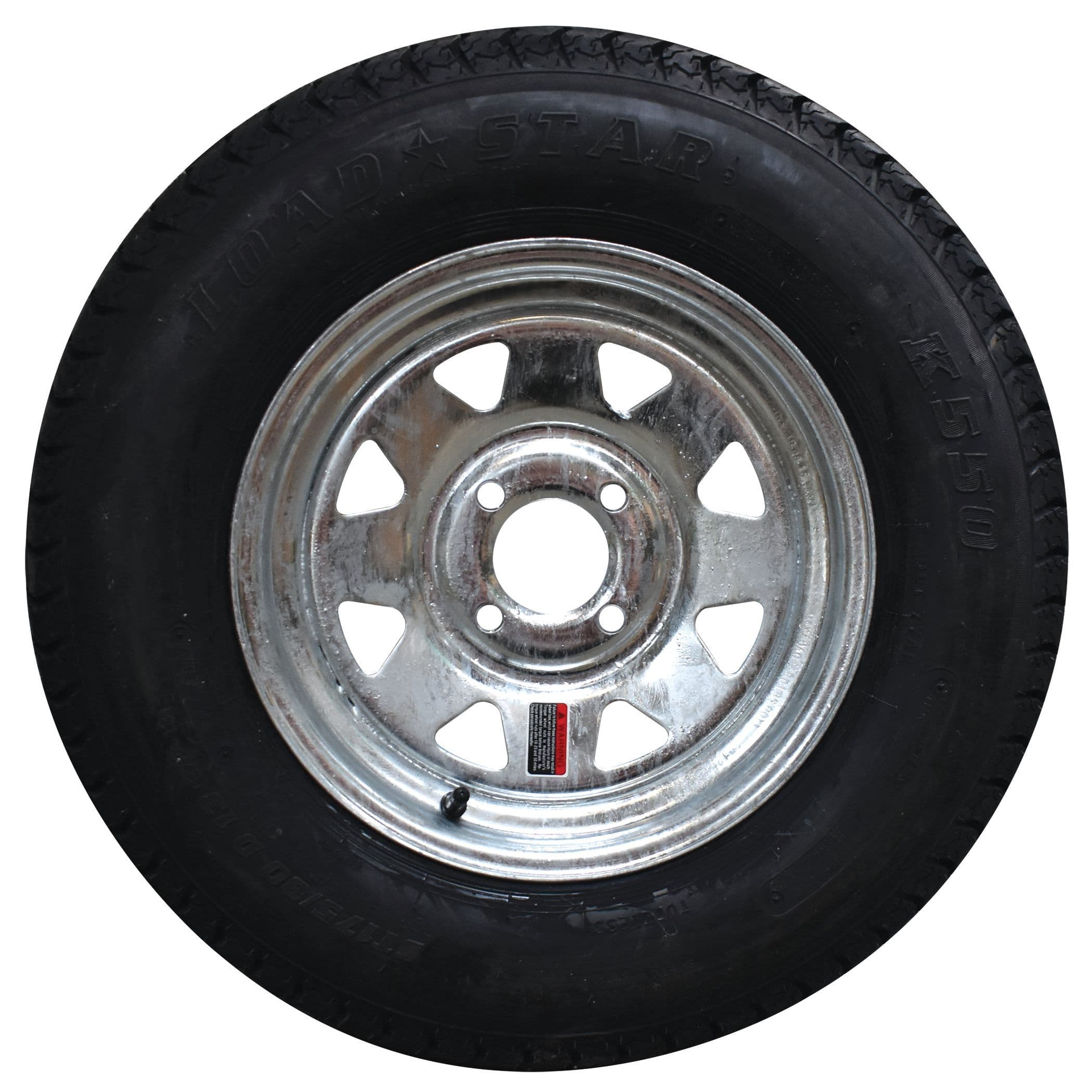 Galvanized Spoke Wheel/Bias Ply Trailer Tire (530-12, 5 Lugs)